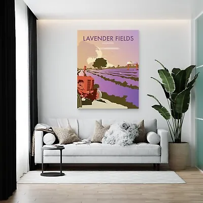 Lavender Fields Art Print By Dave Thompson - In Multiple Sizes A4/A3/A2/A1 • £55