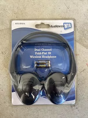 $25 • Buy Audiovox MTG-HP2CA Dual Channel Fold-Flat  IR Wireless Headphones