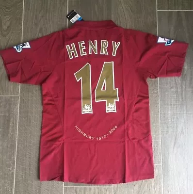 £49 • Buy Thierry Henry #14- Arsenal 2005/06 Home Shirt