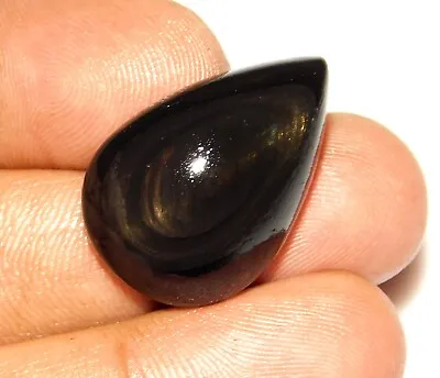 26.ct Natural Rainbow Obsidian Eye Pear Cabochon Jewelry Making Gemstone At=56 • $10.66