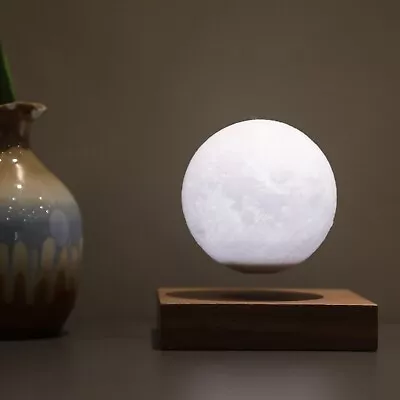 Magnetic Levitating Moon Lamp With 3-Color Spin Touch & Remote Control - Modern • $35