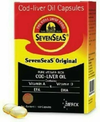 $15.79 • Buy 100 Capsules Seven Seas Cod Liver Oil For Healthy Immune System And Body