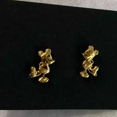 DISNEY PARKS MICKEY MOUSE EARINGS Gold • $9.99