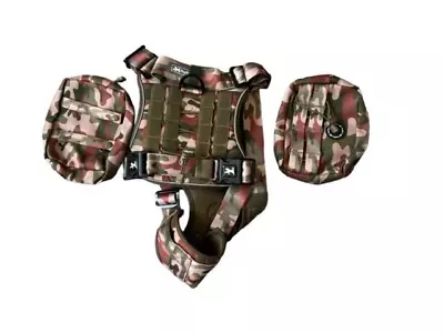 Tactical Dog Harness Military Pet Training Vest K9 Camouflage Size XL • $14.95