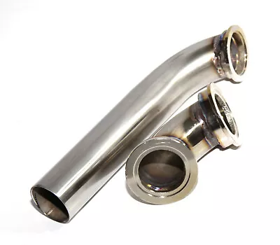 $39.99 • Buy Exhaust Dump Tube Pipe+90 Deg Elbow Inlet Adapter For 38MM V-band Wastegate
