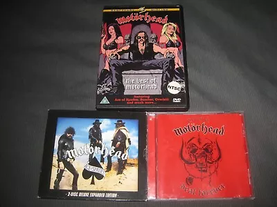 MOTORHEAD CD DVD LOTAce Of SpadesBest Of Like Judas PriestIron MaidenAC/DC • $8