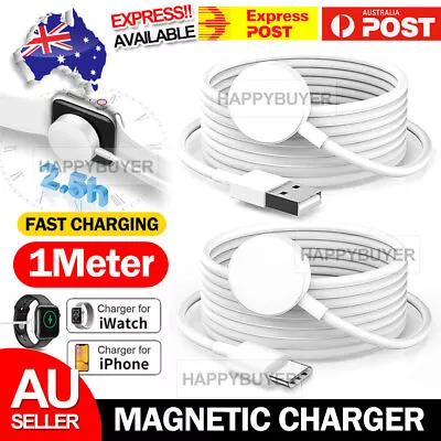 For Apple IOS Watch IWatch 9 8 7 6 5 4 2 1 Magnetic Charger Charging Cable Fast • $5.45