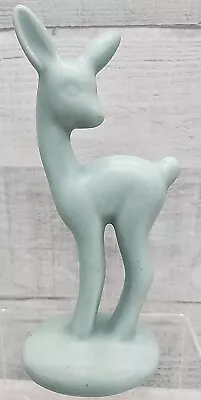 Vintage Royal Haeger Statue Aqua Deer Doe MCM Mid-Century Art Deco Pottery • $59.99