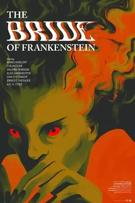 The Bride Of Frankenstein Variant Poster SOLD OUT MONDO Sara Wong • $69.99