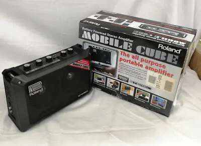 ROLAND Mobile CUBE Mobile Amplifier With Box & Adapter From Japan-Used • $387.32