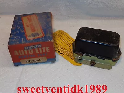 ‘NOS’... Autolite 6 Volt  Voltage Regulator VBE-6101-A.... (45-57 Amps)...USA • $109