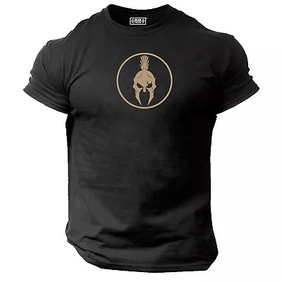 Spartan T Shirt Gym Clothing Bodybuilding Training Workout Exercise Fitness Top • £11.99