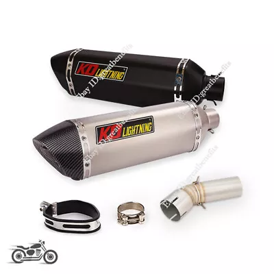 Slip On For Kawasaki ZX10R 2009-2020 Exhaust System Mid Link Pipe Muffler Escape • $175.72