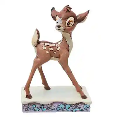 Jim Shore Disney BAMBI CHRISTMAS PERSONALITY POSE-FROSTED FAWN 6013064 NEW 2023 • $31.41