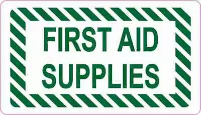 3.5x2 First Aid Supplies Magnet Medical Emergency Sign Magnetic Kit Decal Signs • $10.99