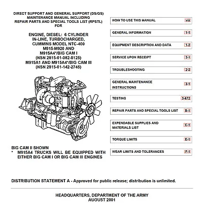 3500+ Page CUMMINS NTC-290 NTC-400 V903C V8-300 PT FUEL SYSTEM Manuals On CD • $17.99