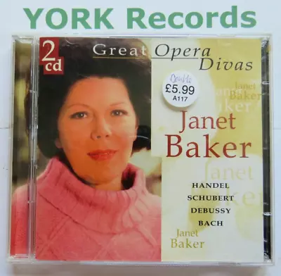 JANET BAKER - Great Opera Divas - Excellent Condition 2 CD Set Disky • £4.99