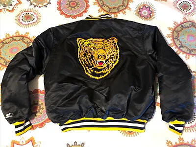 Vintage 90's Starter Center Ice Boston Bruins NHL Satin Jacket Men’s XL USA • $674.99