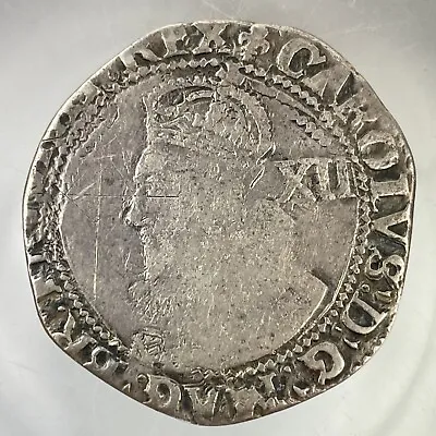 £145 • Buy Charles I 1st Silver Hammered 1625 Shilling Tower Mint Coin #9