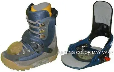 Burton SI Step In Boots And Bindings For Snowboard USED Mens 6 Euro 38 On-UBT4 • $149.95