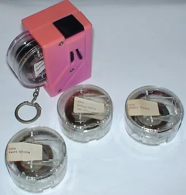 Vintage Keychain Micro Movie Viewer - It Works! - W/ (4) Film Cartridges • $39.95