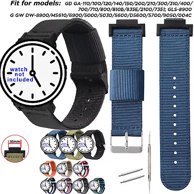 Sport Nylon Watch Strap For DW-6900 5030 DW-9052 G-5600 GLS8900 GD100 Watch Band • $22.01