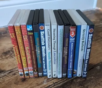 Job Lot Of 14 Steam Train Railway Locomotive Enthusiast Dvd Diesels Journey  • $27.38