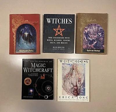 Lot Of  5 Books Witch Occult Wizards Magic Charms Tarot Spells Witchcraft W DJ • $29.99