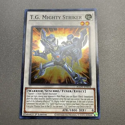 Yu-Gi-Oh! T.G. Mighty Striker Super Rare 1st Edition AGOV-EN034 NM/M  • $1