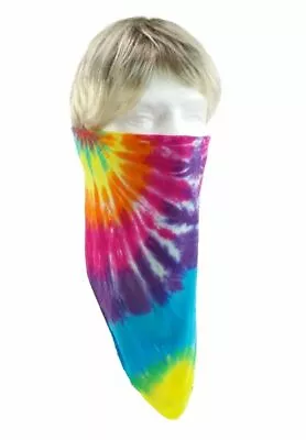 $8.99 • Buy Rainbow Tie Dye Psychedelic Bandana Double Spiral Scarf Handkerchief 100% Cotton