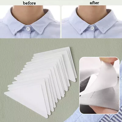 50x Thickened PVC Collar Anti-Warping Edge Shaper No Curl Collar Shirt Extenders • £2.93