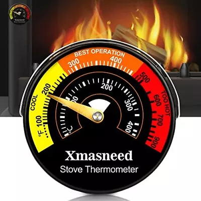 Wood Stove Thermometer Magnetic Oven Stove Temperature Stove Top Thermometer ... • $11.84