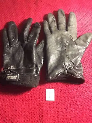 Ladies Black Leather Gloves Size M/s  • £5.80