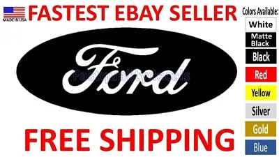 Ford F250 / 350 Emblem Overlay Insert Decals 2020-2024 - Black - SET OF 2 • $16.99