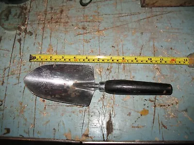 Vintage Scoop Trowel Garden Tool Cabin Cottage Farm She Shed Decor Black Paint • $15