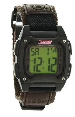 Coleman Men's Digital Dual Time Sport Square Watch Water Resistant New In Box • $29.99