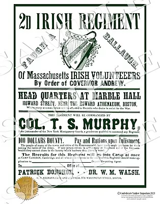 Irish Brigade Poster War Print American Civil War Themed Art Print • $14.99