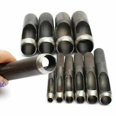 $3.25 • Buy Hollow Punch Set Hand Tools Hole Punching Leather Gasket Cutter CARBON Steel