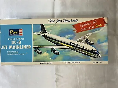 1964 Revell 1:144 United Airlines DC-8 Jet Mainliner Vintage Kit H242 • $69.97