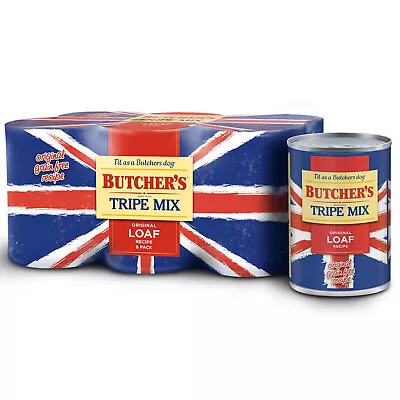 6 X 400g Butcher's Tripe Mix Dog Food Cans Original Grain Free Recipe Dog Food • £12.89