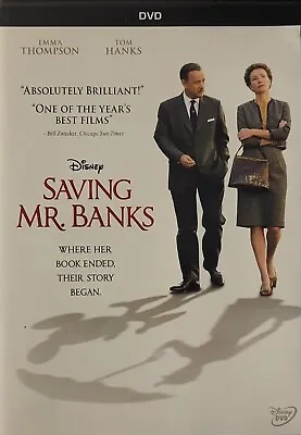 Saving Mr. Banks DVD Emma Thompson Tom Hanks Paul Giamatti Marry Poppins Disney  • $3