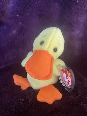 Ty Beanie Babys - Quackers The Duck 6  Plush Toy (4024) • $0.99