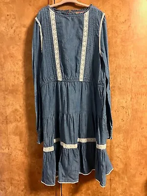 Mini Boden Chambray Dress Girls Size 11-12 • $24