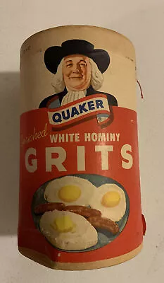 Unopened Vintage 1960s  NOS Quaker Oats Company Enriched White Hominy Grits Dent • £48.25