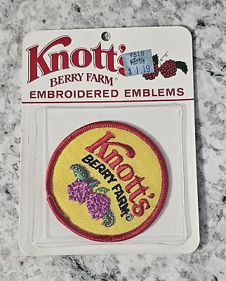 Vintage Knott's Berry Farm Amusement Park Souvenir Cool Patch 3  California Rare • $9.95
