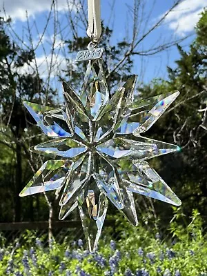Swarovski 2011 Crystal Annual Christmas Ornament Snowflake 20th Anniversary • $75