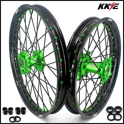 KKE 21/19 MX For KAWASAKI KX250F KX450F 06-21 KX125/KX250 KX450 Dirt Bike Wheels • $629