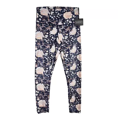 $19.98 • Buy Womens Plus High Shine Floral Leggings High Waist Fashion Fusion Activewear 2X