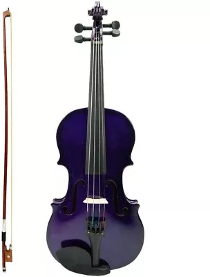 Purple ViolinCaseBowSet StringsBridgeRosin~4/4 3/4 1/2 1/4 1/8 1/10 1/16 • $99.99