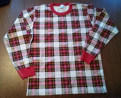 Hanna Andersson Christmas Red Plaid XL Pajama Top Organic Cotton • $20